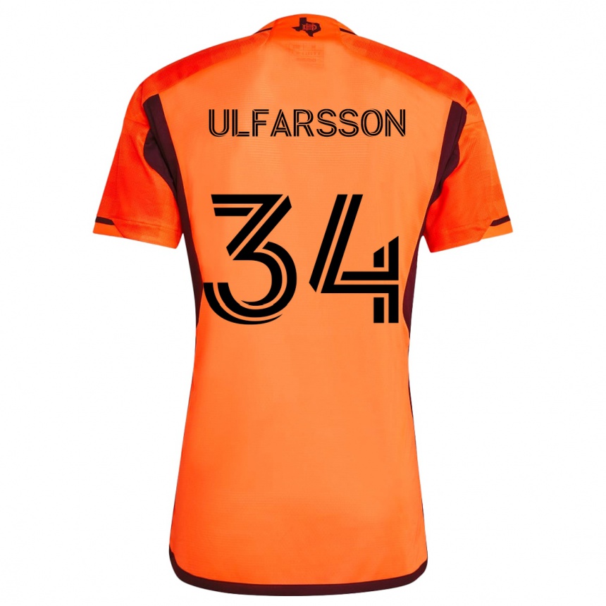 Niño Fútbol Camiseta Thor Úlfarsson #34 Naranja Negro 1ª Equipación 2024/25