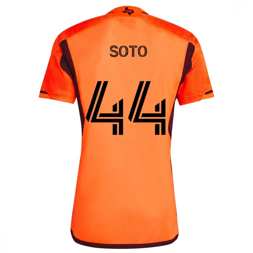 Niño Fútbol Camiseta Ezekiel Soto #44 Naranja Negro 1ª Equipación 2024/25