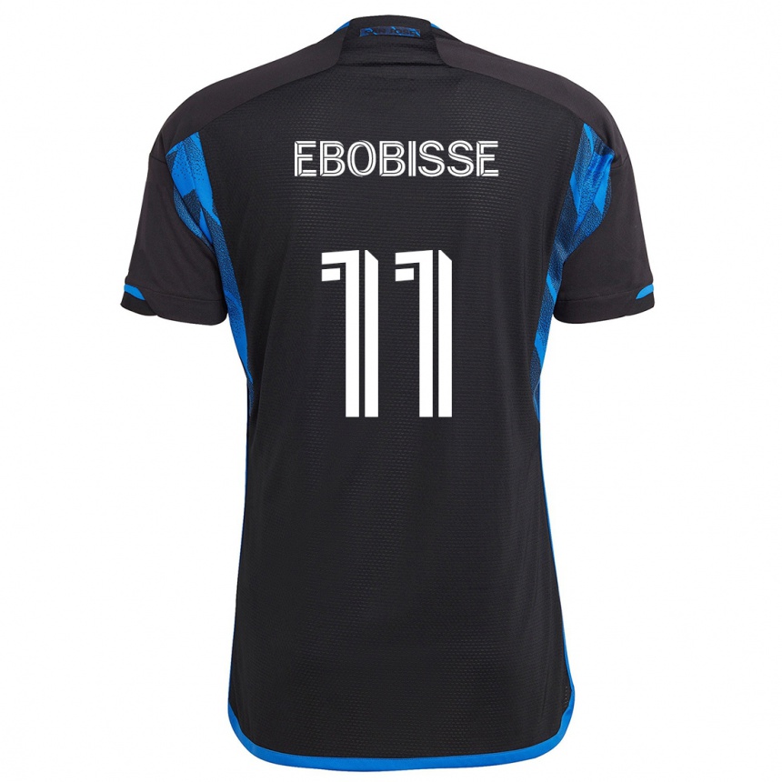 Niño Fútbol Camiseta Jeremy Ebobisse #11 Azul Negro 1ª Equipación 2024/25