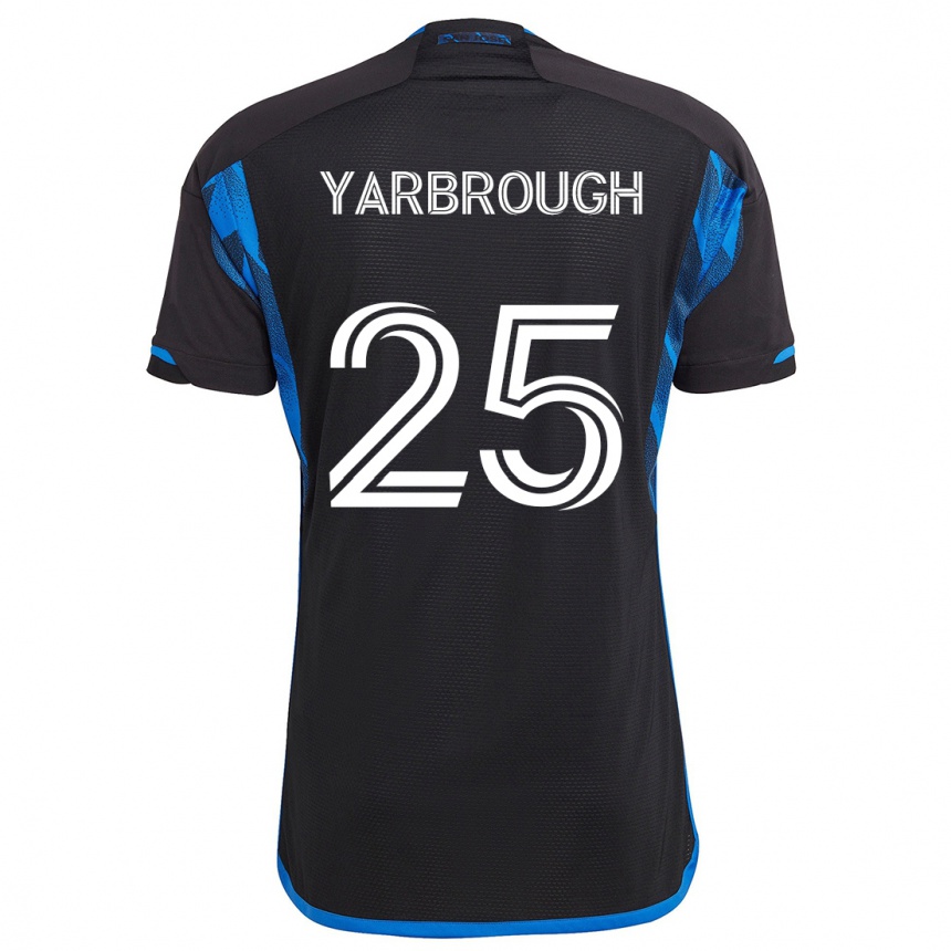 Niño Fútbol Camiseta William Yarbrough #25 Azul Negro 1ª Equipación 2024/25