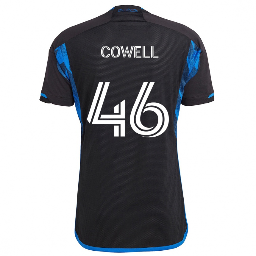 Niño Fútbol Camiseta Chance Cowell #46 Azul Negro 1ª Equipación 2024/25