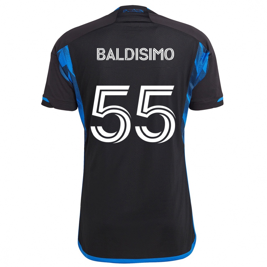 Niño Fútbol Camiseta Michael Baldisimo #55 Azul Negro 1ª Equipación 2024/25