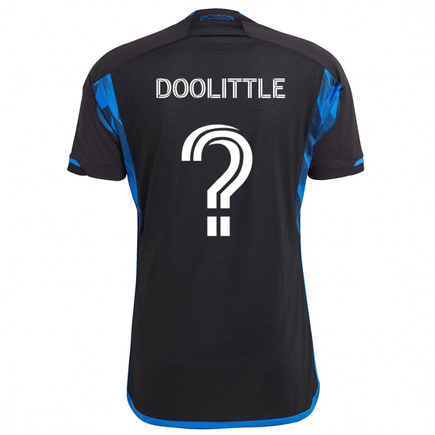 Niño Fútbol Camiseta Brooks Doolittle #0 Azul Negro 1ª Equipación 2024/25