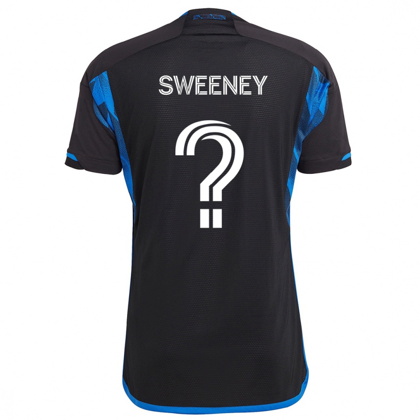 Niño Fútbol Camiseta D Sweeney #0 Azul Negro 1ª Equipación 2024/25