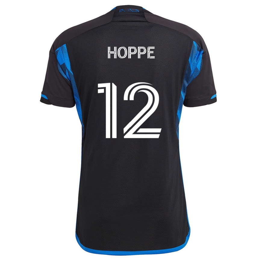 Niño Fútbol Camiseta Matthew Hoppe #12 Azul Negro 1ª Equipación 2024/25