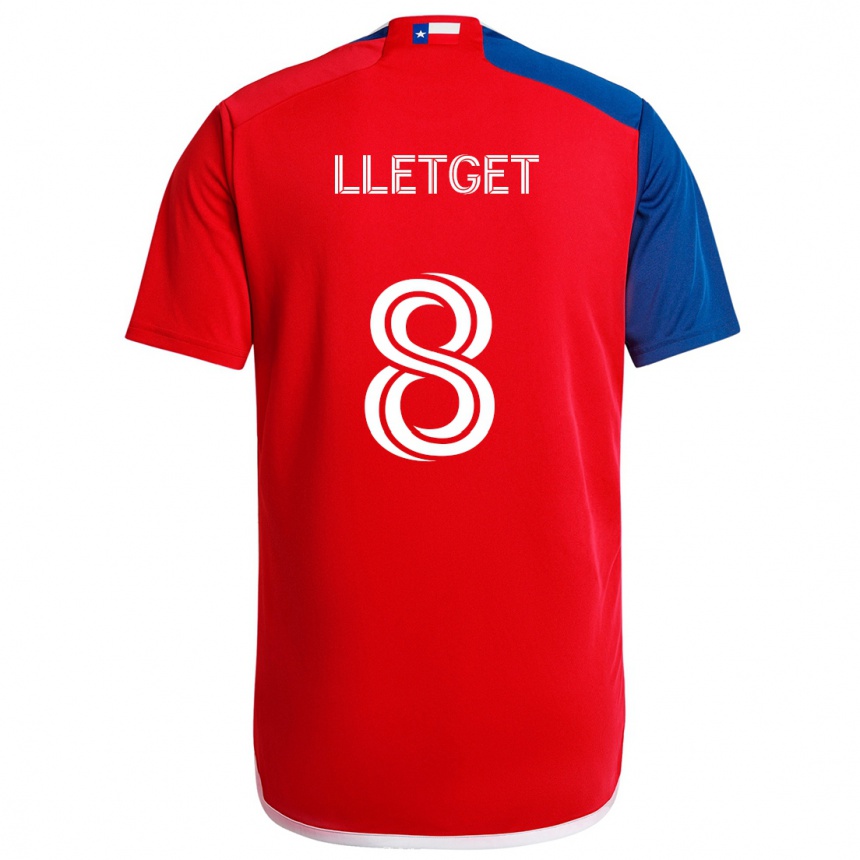 Niño Fútbol Camiseta Sebastian Lletget #8 Azul Rojo 1ª Equipación 2024/25