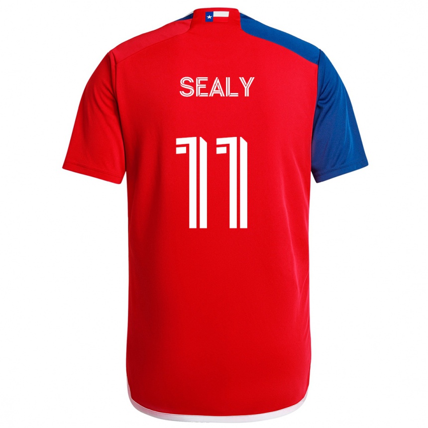 Niño Fútbol Camiseta Dante Sealy #11 Azul Rojo 1ª Equipación 2024/25