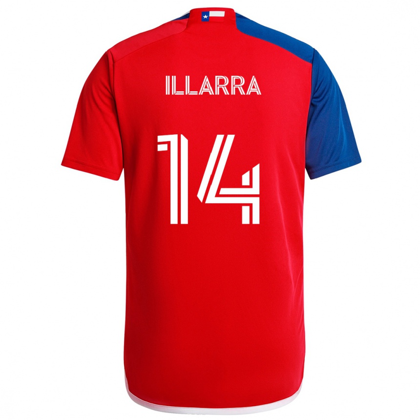 Niño Fútbol Camiseta Asier Illarramendi #14 Azul Rojo 1ª Equipación 2024/25