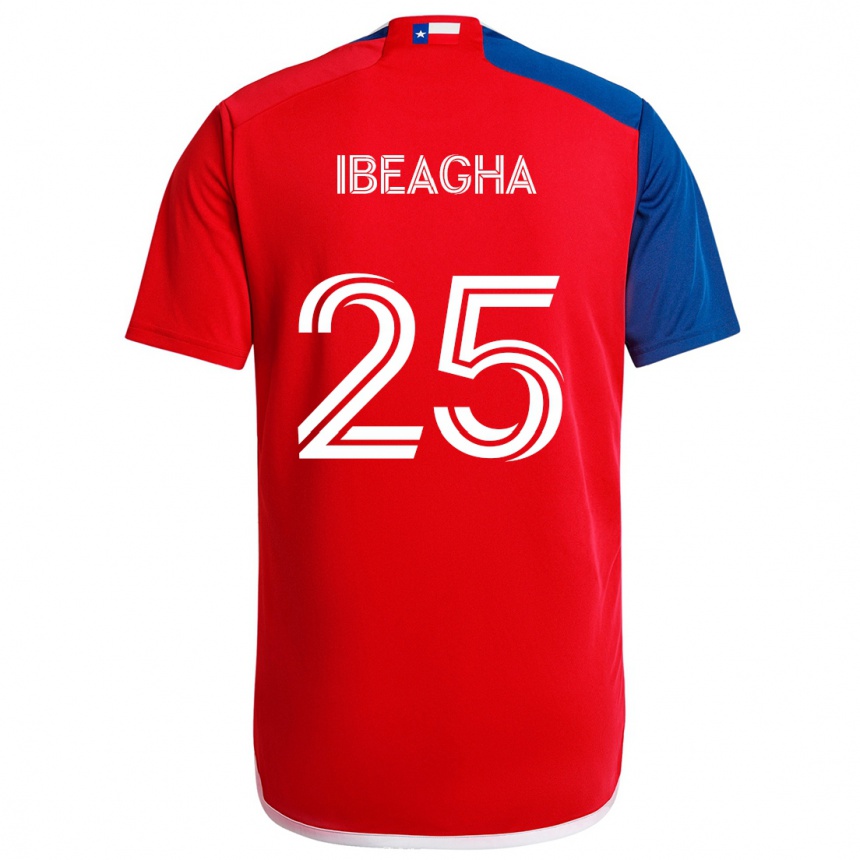 Niño Fútbol Camiseta Sebastien Ibeagha #25 Azul Rojo 1ª Equipación 2024/25