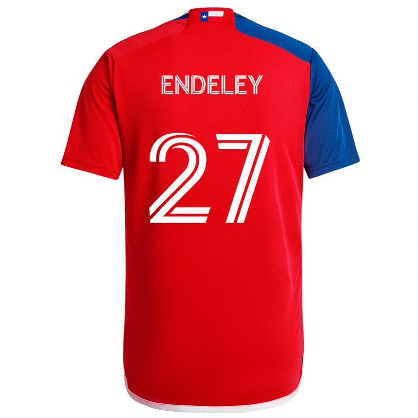 Niño Fútbol Camiseta Herbert Endeley #27 Azul Rojo 1ª Equipación 2024/25