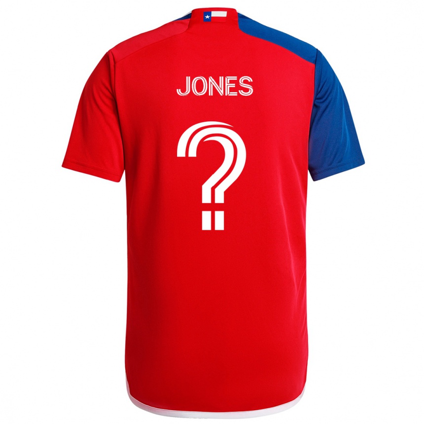 Niño Fútbol Camiseta Jordan Jones #0 Azul Rojo 1ª Equipación 2024/25