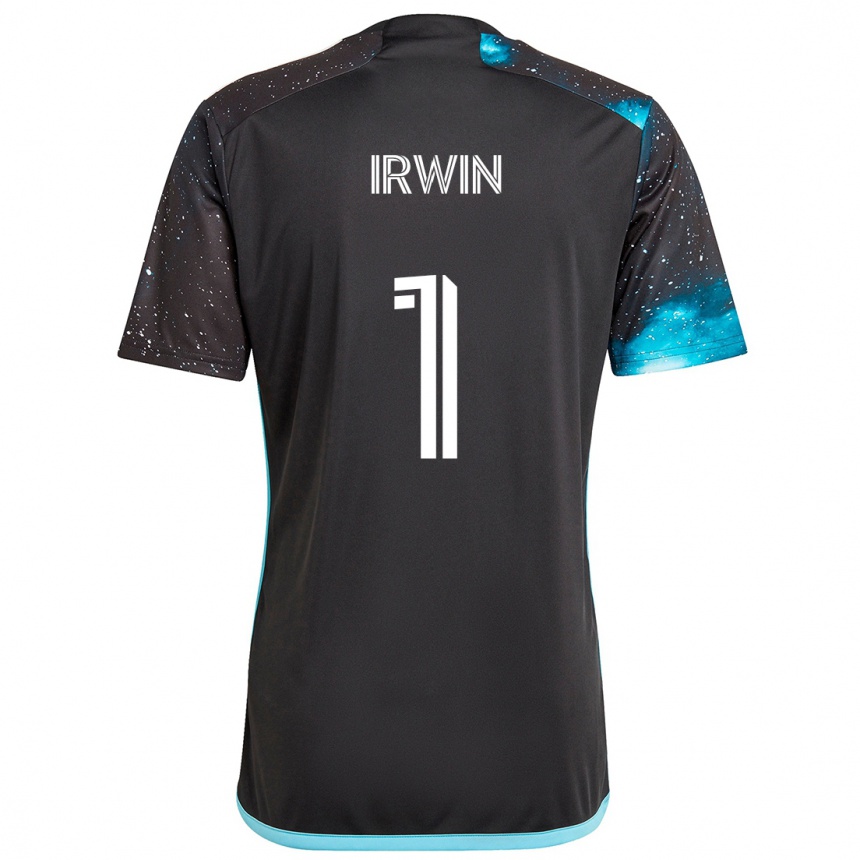 Niño Fútbol Camiseta Clint Irwin #1 Azul Negro 1ª Equipación 2024/25