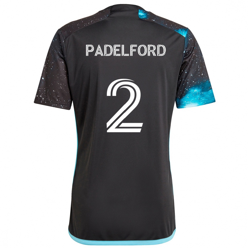 Niño Fútbol Camiseta Devin Padelford #2 Azul Negro 1ª Equipación 2024/25