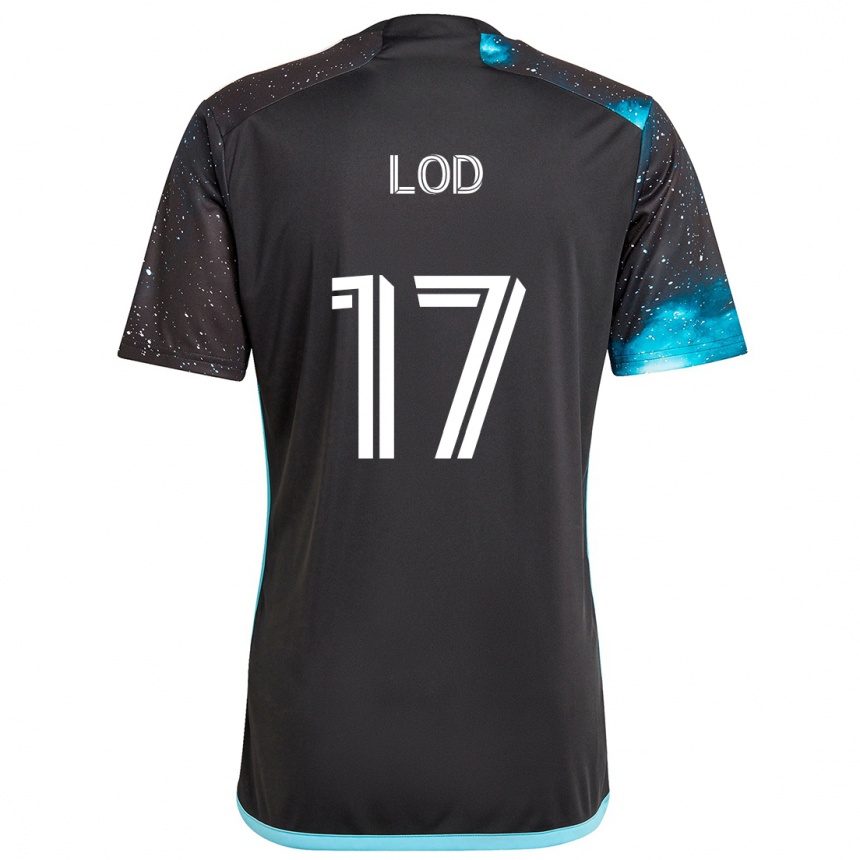 Niño Fútbol Camiseta Robin Lod #17 Azul Negro 1ª Equipación 2024/25