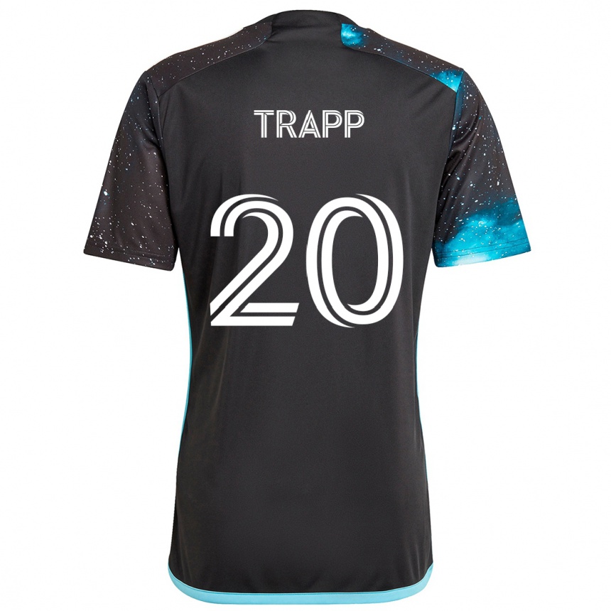 Niño Fútbol Camiseta Wil Trapp #20 Azul Negro 1ª Equipación 2024/25