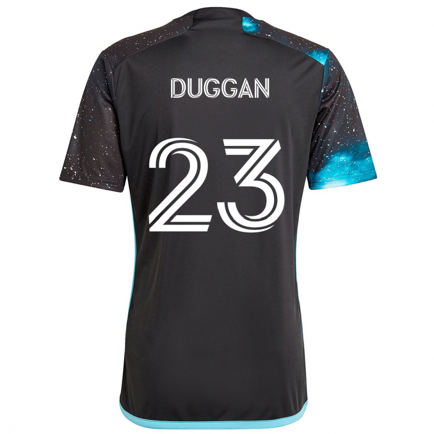 Niño Fútbol Camiseta Morris Duggan #23 Azul Negro 1ª Equipación 2024/25