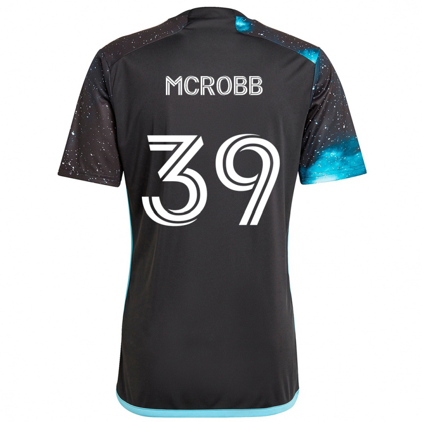 Niño Fútbol Camiseta Finn Mcrobb #39 Azul Negro 1ª Equipación 2024/25