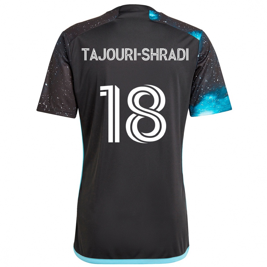 Niño Fútbol Camiseta Ismael Tajouri-Shradi #18 Azul Negro 1ª Equipación 2024/25