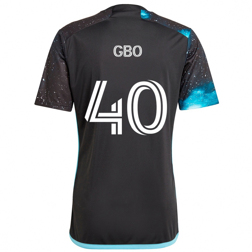 Niño Fútbol Camiseta Cedrik Gbo #40 Azul Negro 1ª Equipación 2024/25