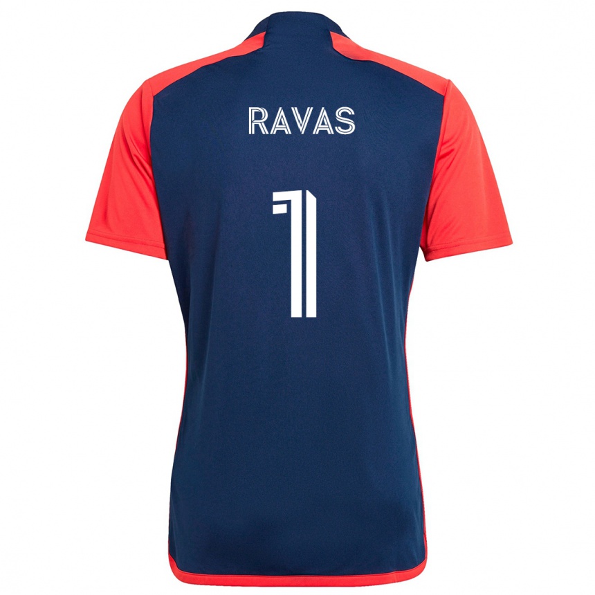 Niño Fútbol Camiseta Henrich Ravas #1 Azul Rojo 1ª Equipación 2024/25