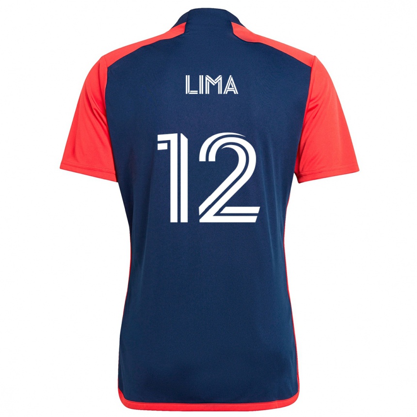 Niño Fútbol Camiseta Nick Lima #12 Azul Rojo 1ª Equipación 2024/25