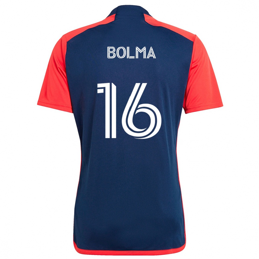 Niño Fútbol Camiseta Josh Bolma #16 Azul Rojo 1ª Equipación 2024/25