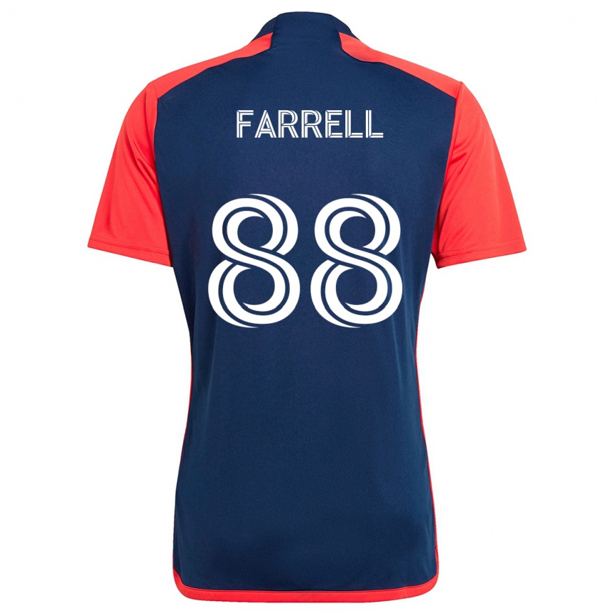 Niño Fútbol Camiseta Andrew Farrell #88 Azul Rojo 1ª Equipación 2024/25