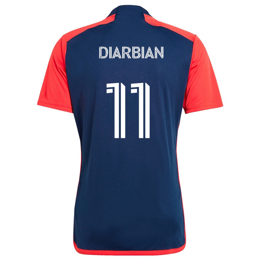 Niño Fútbol Camiseta Gevork Diarbian #11 Azul Rojo 1ª Equipación 2024/25