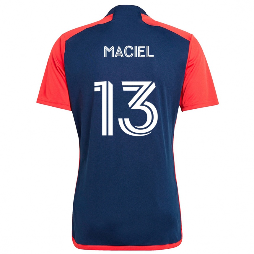 Niño Fútbol Camiseta Maciel #13 Azul Rojo 1ª Equipación 2024/25