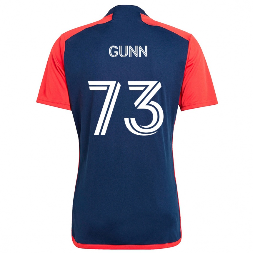 Niño Fútbol Camiseta Jd Gunn #73 Azul Rojo 1ª Equipación 2024/25