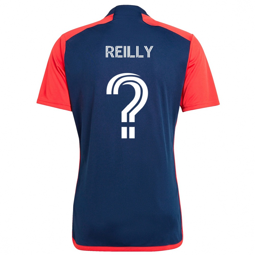 Niño Fútbol Camiseta Aidan Reilly #0 Azul Rojo 1ª Equipación 2024/25