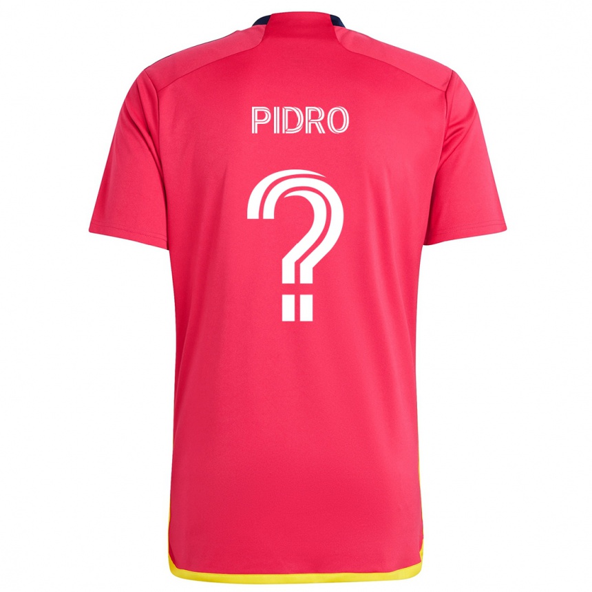 Niño Fútbol Camiseta Selmir Pidro #0 Rojo Azul 1ª Equipación 2024/25