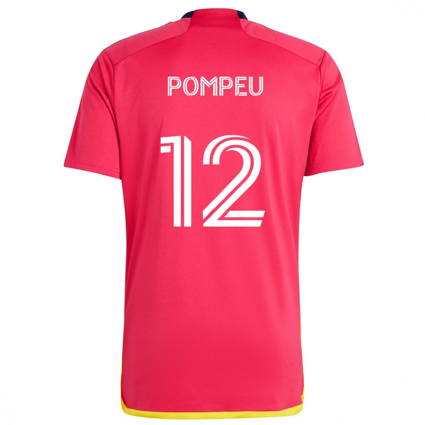 Niño Fútbol Camiseta Célio Pompeu #12 Rojo Azul 1ª Equipación 2024/25