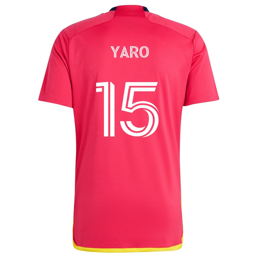 Niño Fútbol Camiseta Joshua Yaro #15 Rojo Azul 1ª Equipación 2024/25