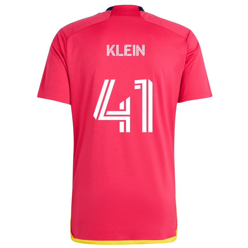 Niño Fútbol Camiseta Johnny Klein #41 Rojo Azul 1ª Equipación 2024/25