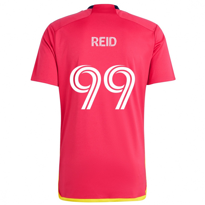 Niño Fútbol Camiseta Jayden Reid #99 Rojo Azul 1ª Equipación 2024/25