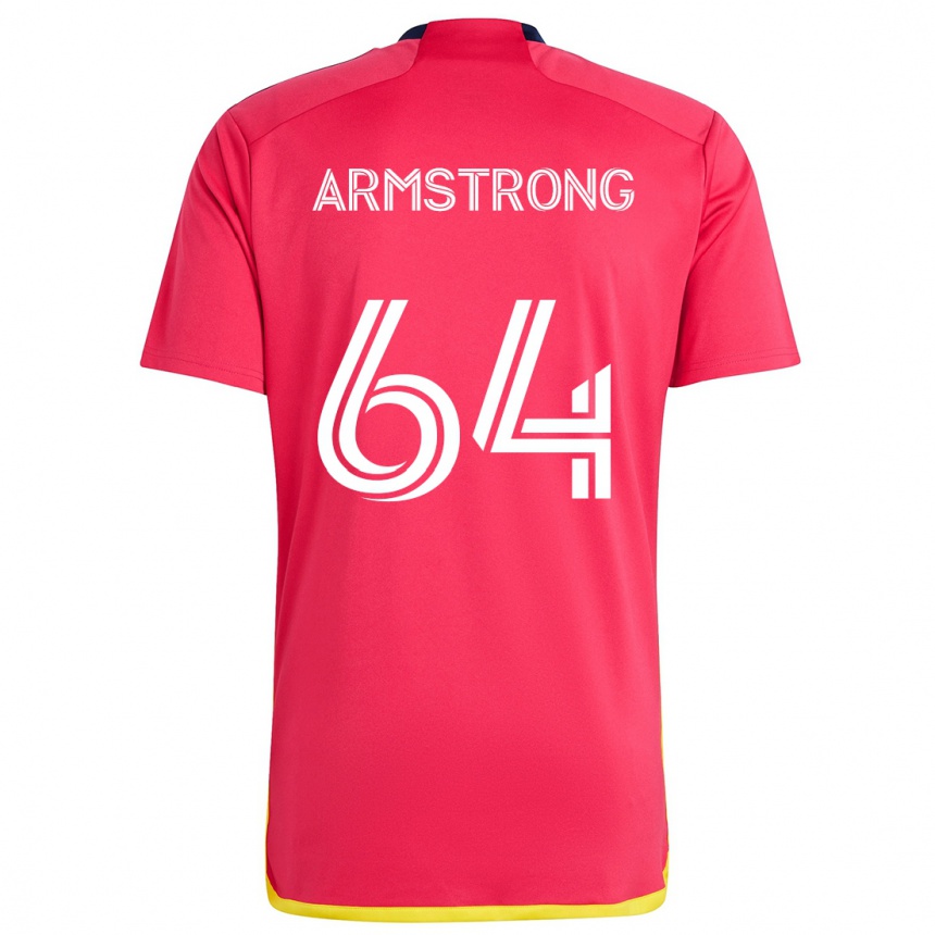 Niño Fútbol Camiseta Dida Armstrong #64 Rojo Azul 1ª Equipación 2024/25