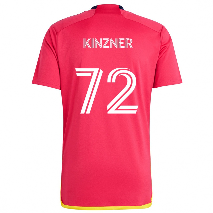 Niño Fútbol Camiseta Eric Kinzner #72 Rojo Azul 1ª Equipación 2024/25