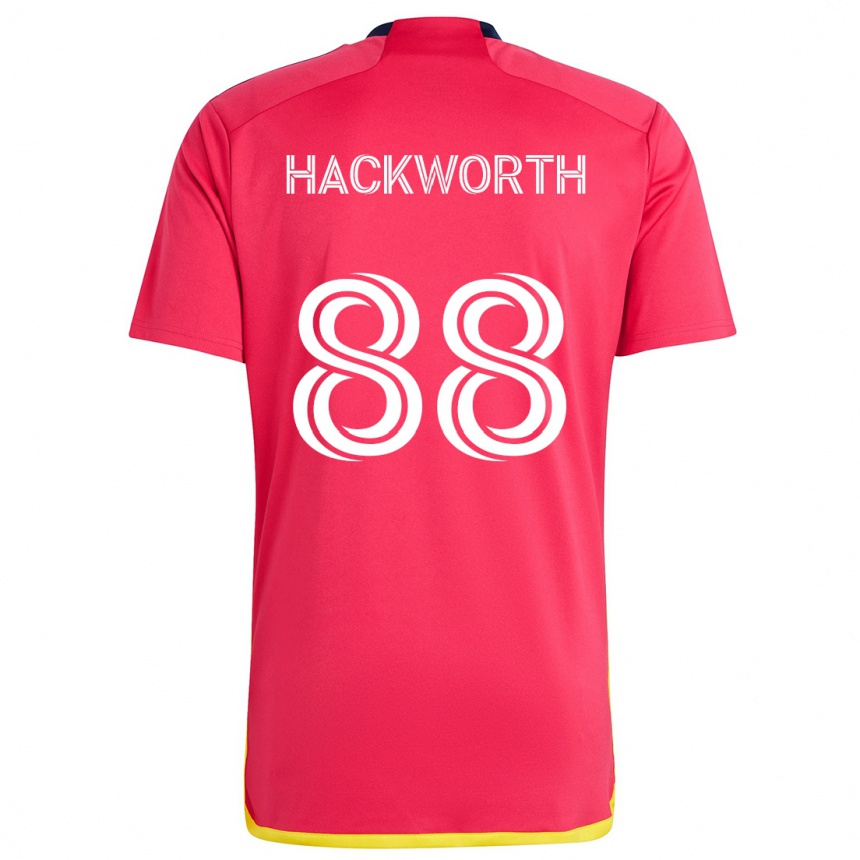 Niño Fútbol Camiseta Larsen Hackworth #88 Rojo Azul 1ª Equipación 2024/25