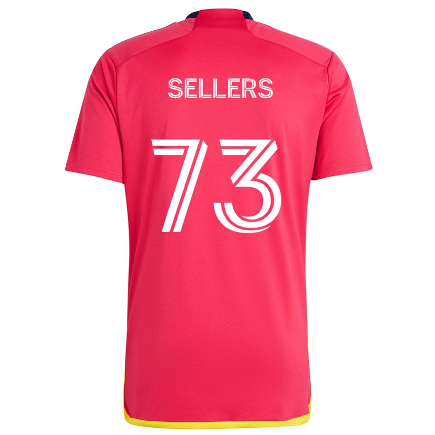 Niño Fútbol Camiseta Braydon Sellers #73 Rojo Azul 1ª Equipación 2024/25