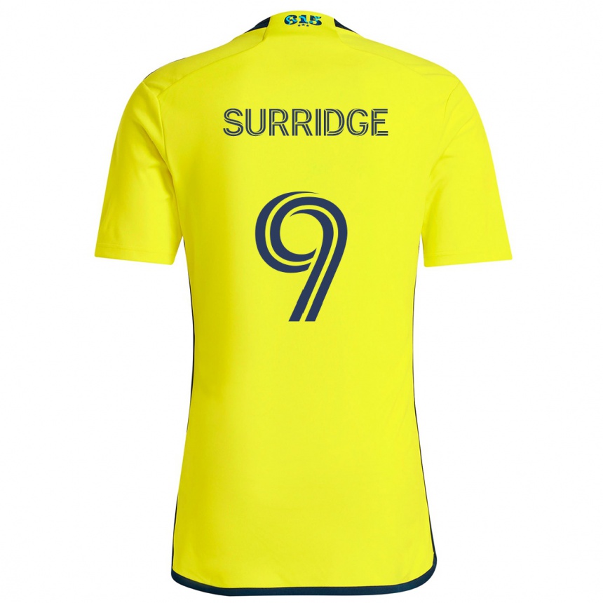 Niño Fútbol Camiseta Sam Surridge #9 Amarillo Azul 1ª Equipación 2024/25