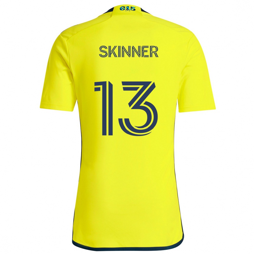 Niño Fútbol Camiseta Joey Skinner #13 Amarillo Azul 1ª Equipación 2024/25