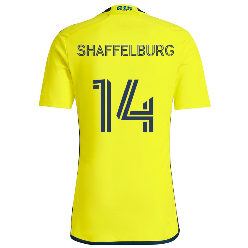 Niño Fútbol Camiseta Jacob Shaffelburg #14 Amarillo Azul 1ª Equipación 2024/25