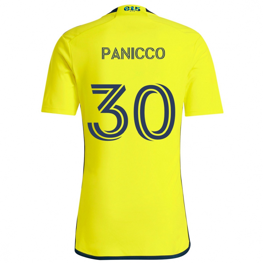 Niño Fútbol Camiseta Elliot Panicco #30 Amarillo Azul 1ª Equipación 2024/25