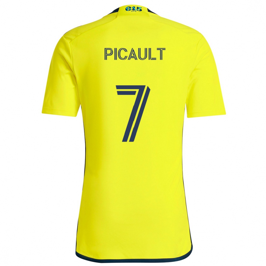 Niño Fútbol Camiseta Fafà Picault #7 Amarillo Azul 1ª Equipación 2024/25