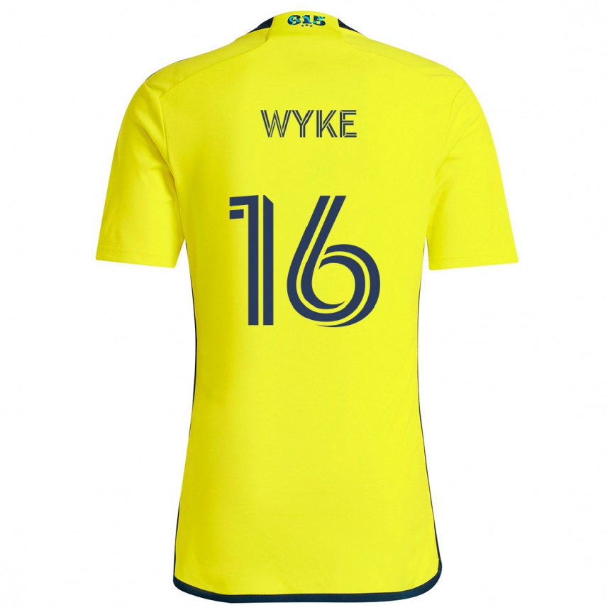 Niño Fútbol Camiseta Laurence Wyke #16 Amarillo Azul 1ª Equipación 2024/25