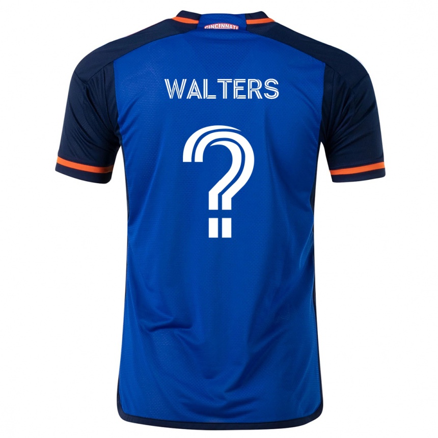 Niño Fútbol Camiseta Paul Walters #0 Azul Blanco 1ª Equipación 2024/25