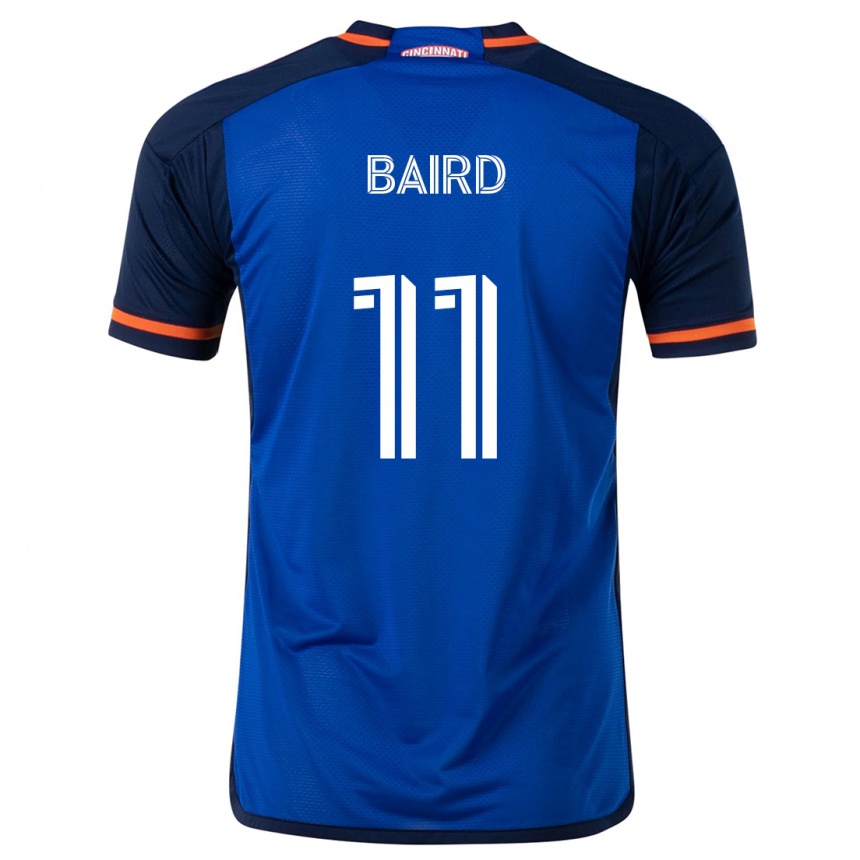 Niño Fútbol Camiseta Corey Baird #11 Azul Blanco 1ª Equipación 2024/25