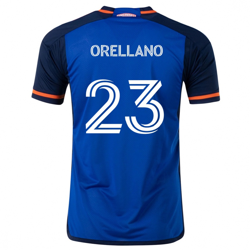 Niño Fútbol Camiseta Luca Orellano #23 Azul Blanco 1ª Equipación 2024/25