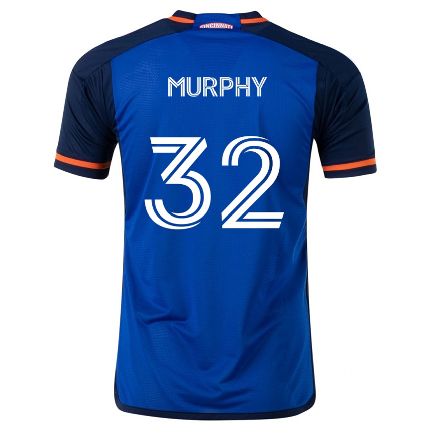 Niño Fútbol Camiseta Ian Murphy #32 Azul Blanco 1ª Equipación 2024/25